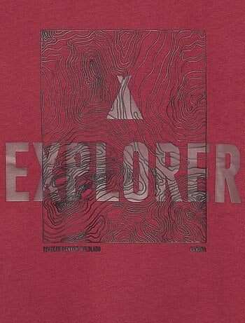 Bedrukt T-shirt met lange mouwen