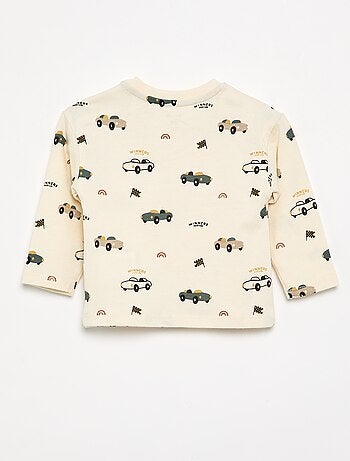Bedrukt T-shirt met lange mouwen