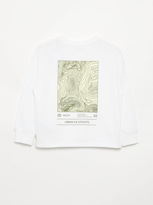 Bedrukt T-shirt met lange mouwen - Kiabi