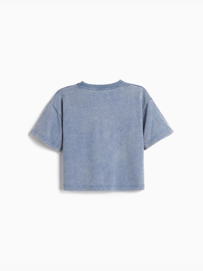 Bedrukt T-shirt, MO Fashion Blauw - Kiabi