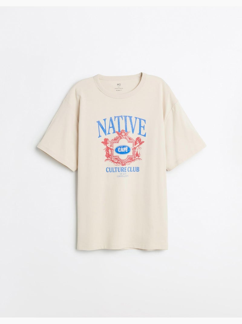Bedrukt T-shirt, MO Fashion Grijs - Kiabi