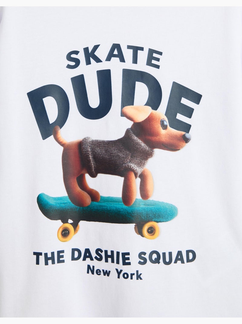 Bedrukt T-shirt, MO Fashion Wit - Kiabi