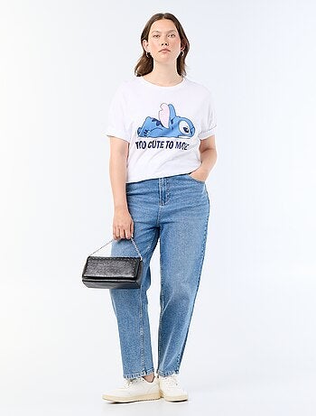 Bedrukt T-shirt 'Stitch'