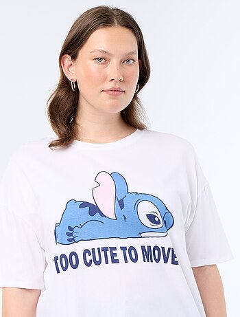 Bedrukt T-shirt 'Stitch'