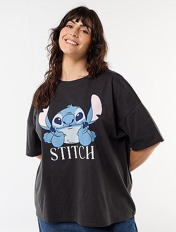 Bedrukt T-shirt 'Stitch'