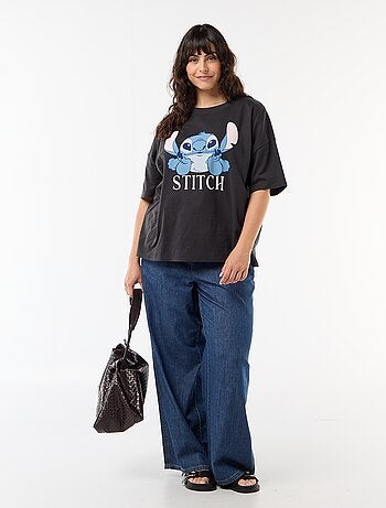Bedrukt T-shirt 'Stitch'