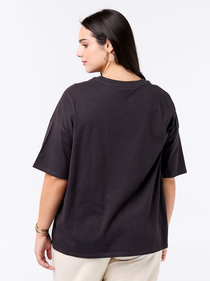 Bedrukt T-shirt 'The Rolling Stones' Zwart - Kiabi