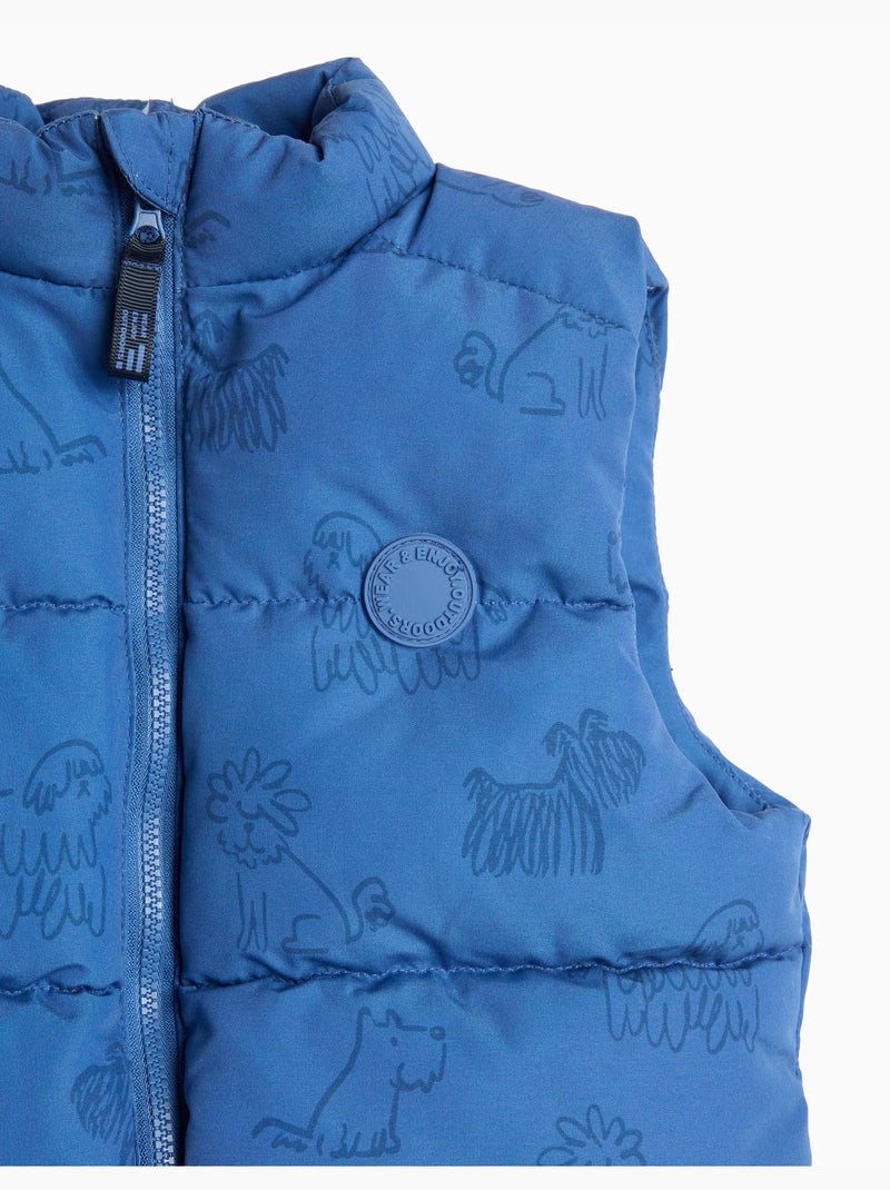Bedrukt vest, mo fashion Blauw - Kiabi