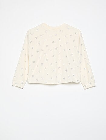 Bedrukte 2-delige pyjama - Sweater + broek