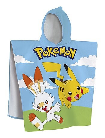 Bedrukte badcape van 100% katoen, pokemon grass