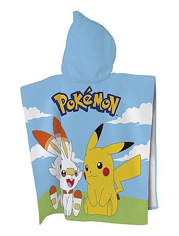 Bedrukte badcape van 100% katoen, pokemon grass