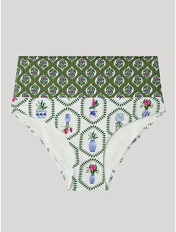 Bedrukte bikini broekje in meerdere posities