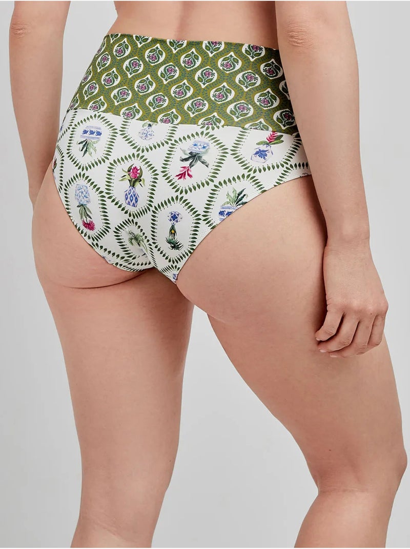 Bedrukte bikini broekje in meerdere posities Multicolor - Kiabi