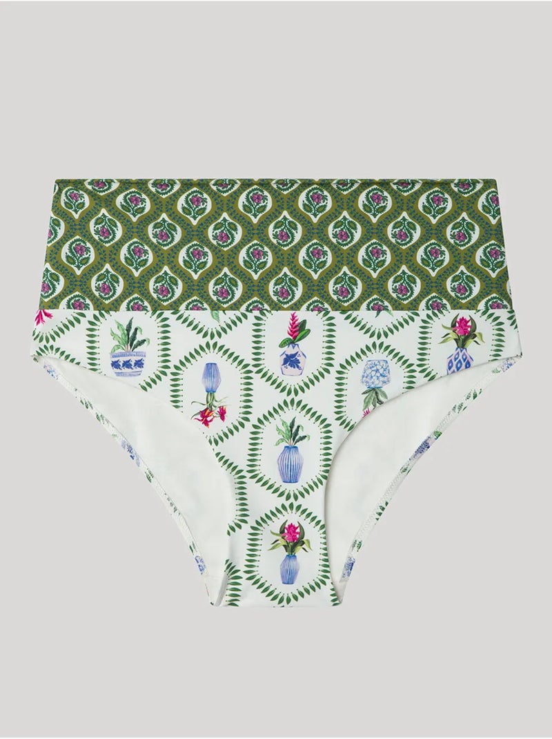 Bedrukte bikini broekje in meerdere posities Multicolor - Kiabi
