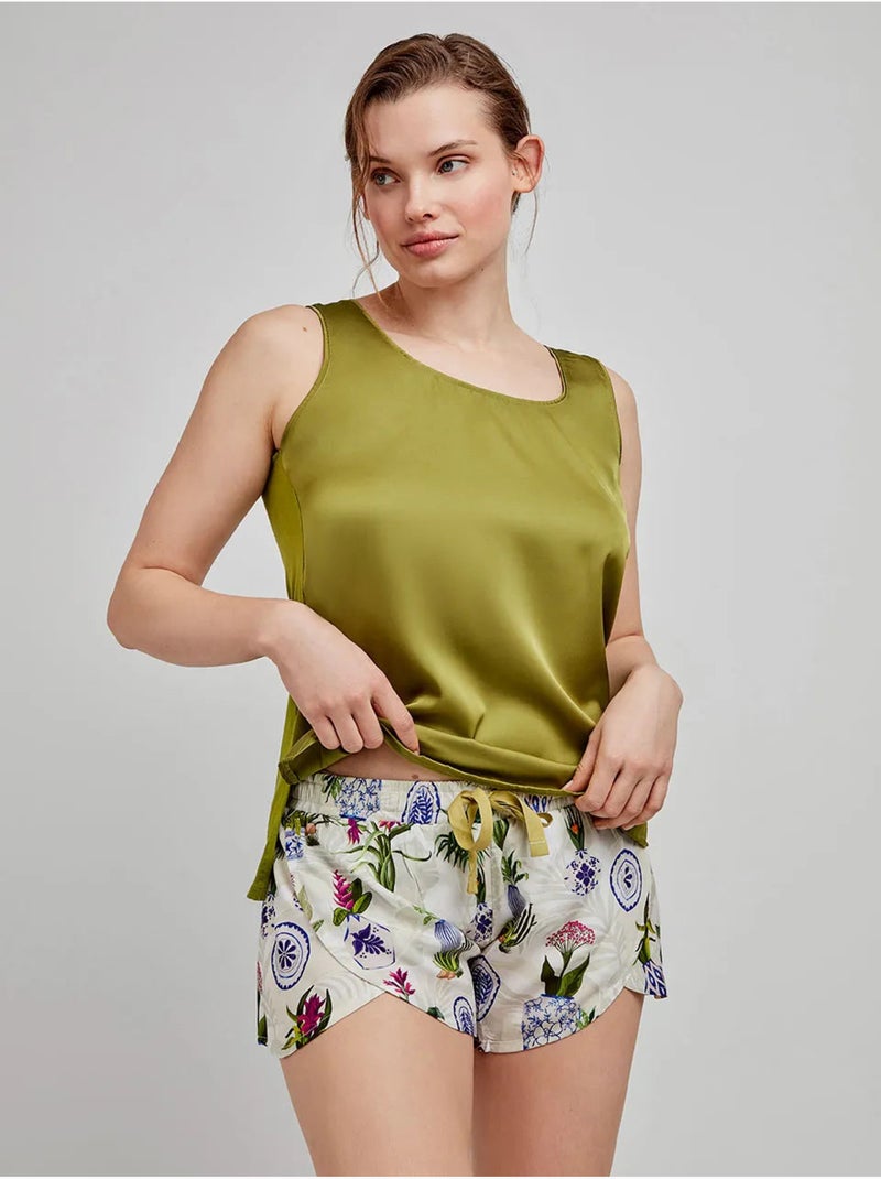 Bedrukte bloemen korte broek Multicolor - Kiabi