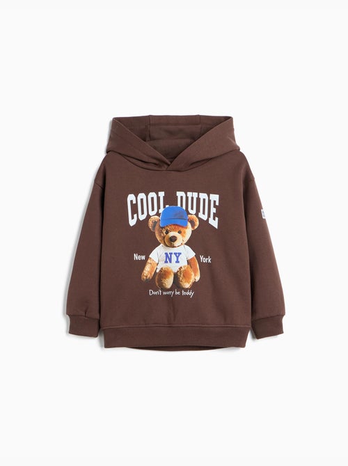 Bedrukte capuchon trui, mo fashion - Kiabi Bedrukte capuchon trui, mo fashion - Kiabi