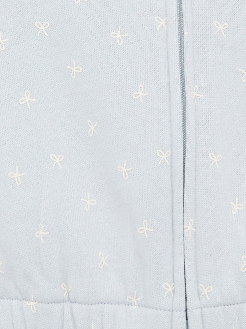 Bedrukte capuchonsweater Blauw - Kiabi