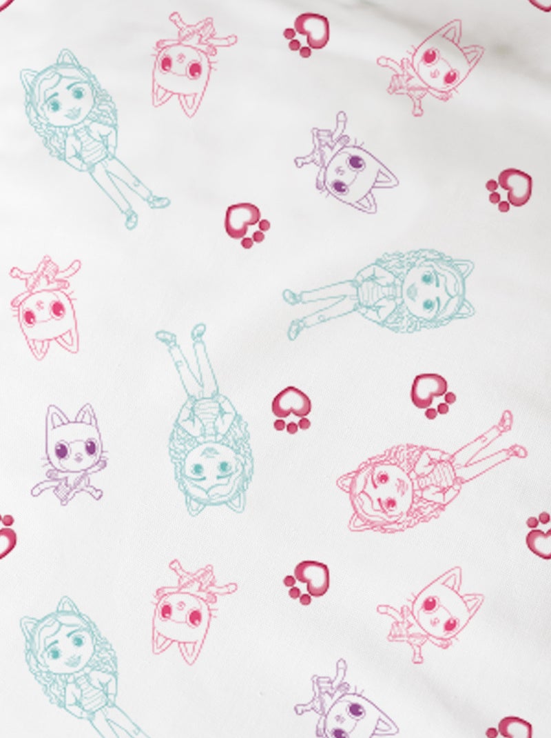 Bedrukte dekbedovertrekset van 100% katoen, gabby's dollhouse world Roze - Kiabi