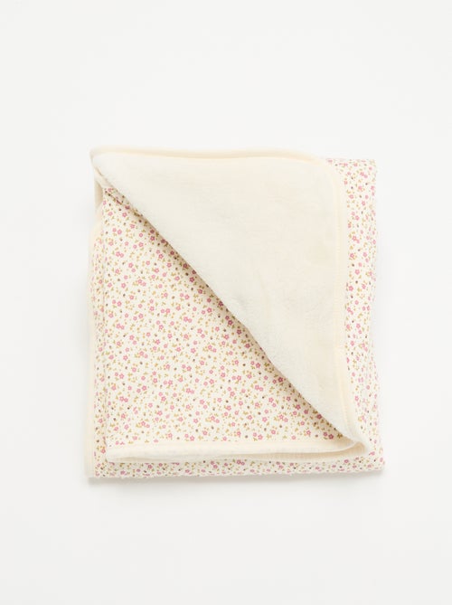 Bedrukte deken van fleece - Kiabi