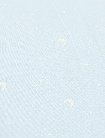 Bedrukte deken van jerseytricot en fleece