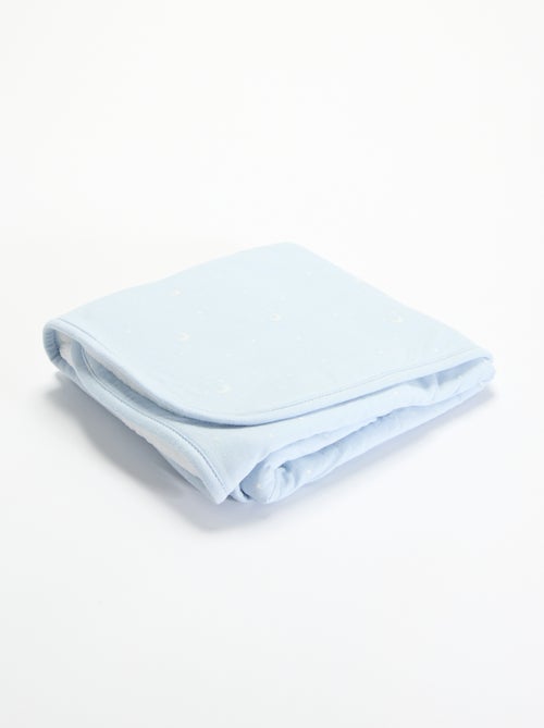 Bedrukte deken van jerseytricot en fleece - Kiabi Bedrukte deken van jerseytricot en fleece - Kiabi