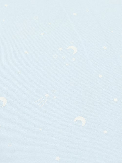 Bedrukte deken van jerseytricot en fleece - Kiabi Bedrukte deken van jerseytricot en fleece - Kiabi