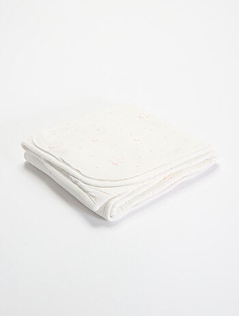 Bedrukte deken van jerseytricot en fleece