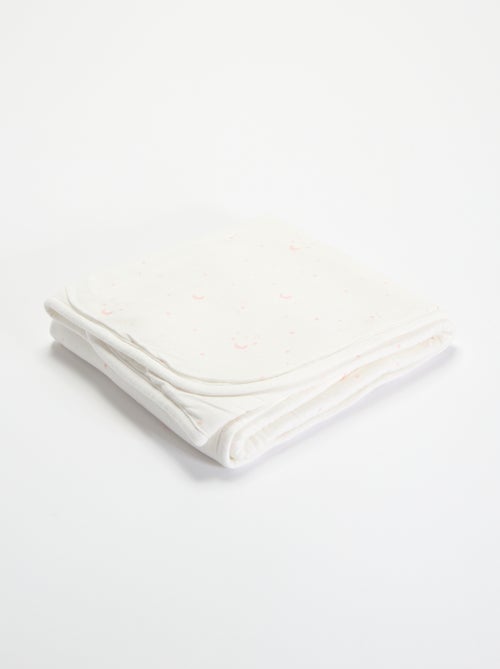 Bedrukte deken van jerseytricot en fleece - Kiabi
