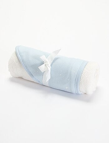 Bedrukte deken van katoenen jerseytricot en fleece