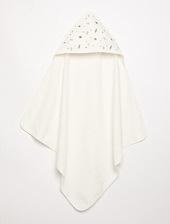 Bedrukte deken van katoenen jerseytricot en fleece