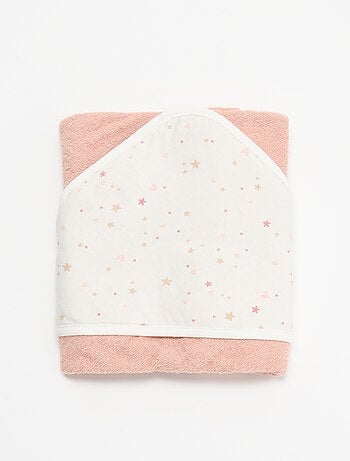 Bedrukte deken van katoenen jerseytricot en fleece