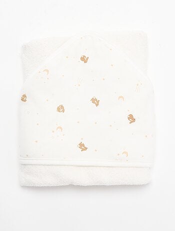 Bedrukte deken van katoenen jerseytricot en fleece