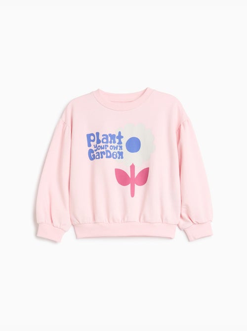 Bedrukte fleece trui, mo fashion - Kiabi Bedrukte fleece trui, mo fashion - Kiabi