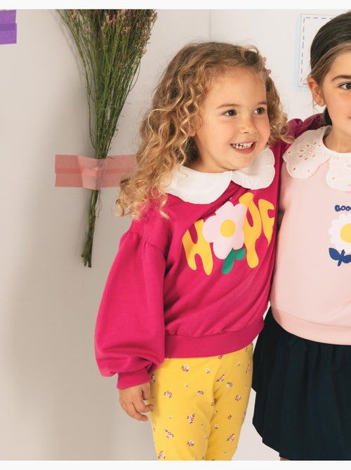 Bedrukte fleece trui, mo fashion - Kiabi Bedrukte fleece trui, mo fashion - Kiabi