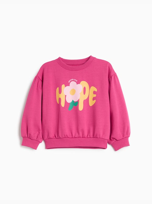 Bedrukte fleece trui, mo fashion - Kiabi Bedrukte fleece trui, mo fashion - Kiabi