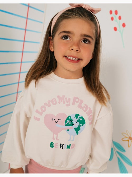 Bedrukte fleece trui, mo fashion - Kiabi