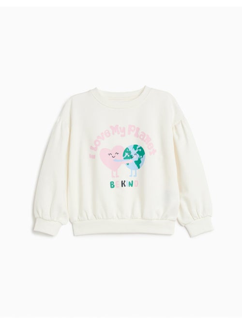 Bedrukte fleece trui, mo fashion - Kiabi