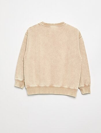 Bedrukte French Terry-sweater