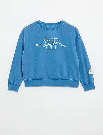 Bedrukte French Terry-sweater