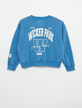 Bedrukte French Terry-sweater
