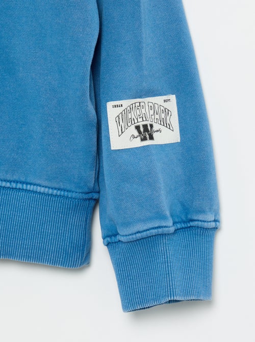 Bedrukte French Terry-sweater - Kiabi
