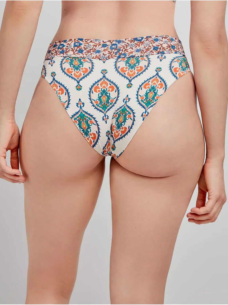 Bedrukte hoge bikini slip Multicolor - Kiabi