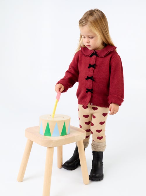 Bedrukte legging van compacte jerseytricot - Kiabi