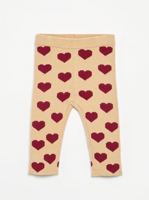 Bedrukte legging van compacte jerseytricot - Kiabi