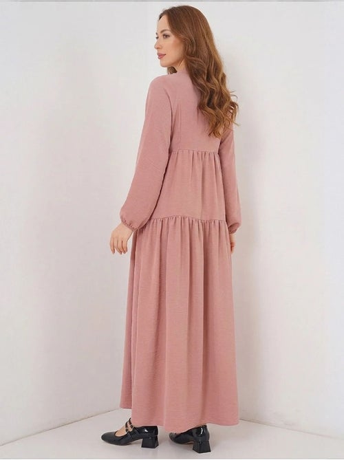 Bedrukte maxi-jurk met v-hals bdart - Kiabi Bedrukte maxi-jurk met v-hals bdart - Kiabi
