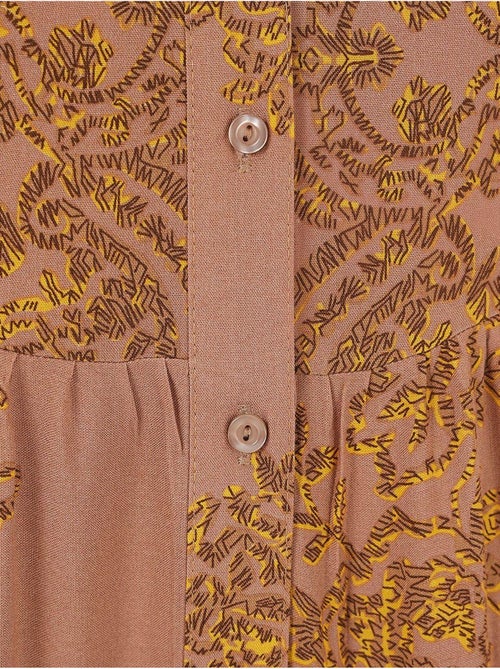 Bedrukte maxi-jurk met v-hals en knoopsluiting bdart - Kiabi Bedrukte maxi-jurk met v-hals en knoopsluiting bdart - Kiabi