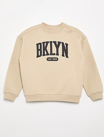 Bedrukte molton sweater - gemakkelijk aan te trekken collectie