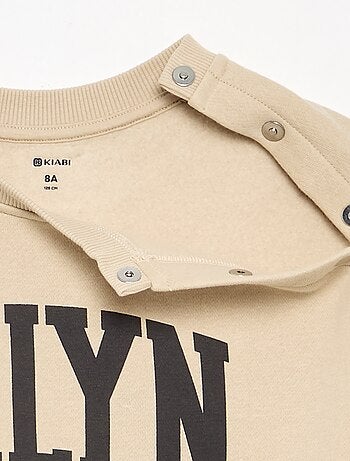 Bedrukte molton sweater - gemakkelijk aan te trekken collectie