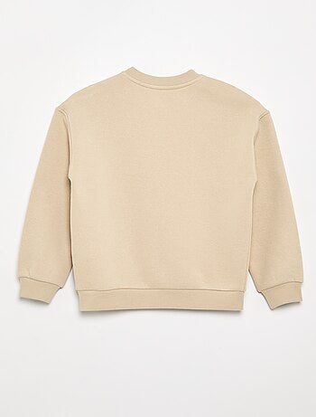 Bedrukte molton sweater - gemakkelijk aan te trekken collectie