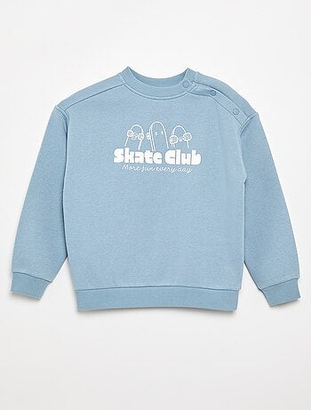 Bedrukte molton sweater - gemakkelijk aan te trekken collectie